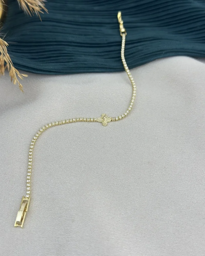 Gold Marka Detaylı Suyolu Bileklik (17 cm)