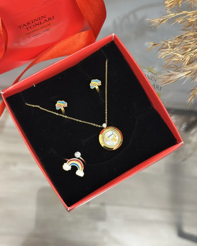 Çocuk Gökkuşağı Detaylı Kombin