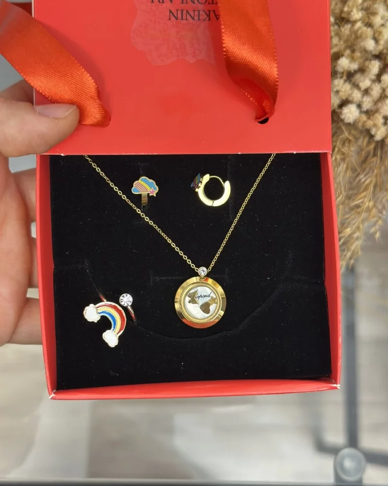 Çocuk Gökkuşağı Detaylı Kombin