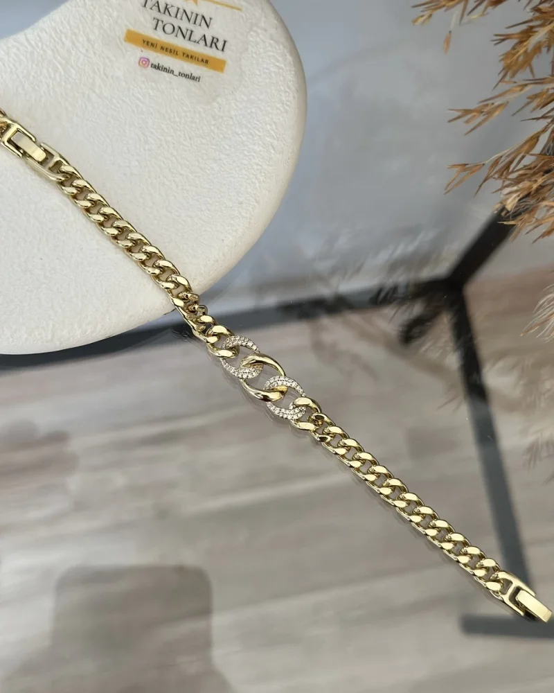 Taşlı Gurmet Detaylı XP Bileklik