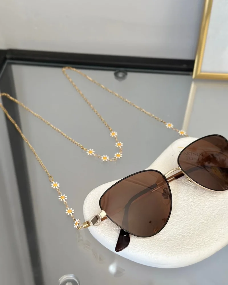 Papatyalı Çelik Gözlük Zinciri