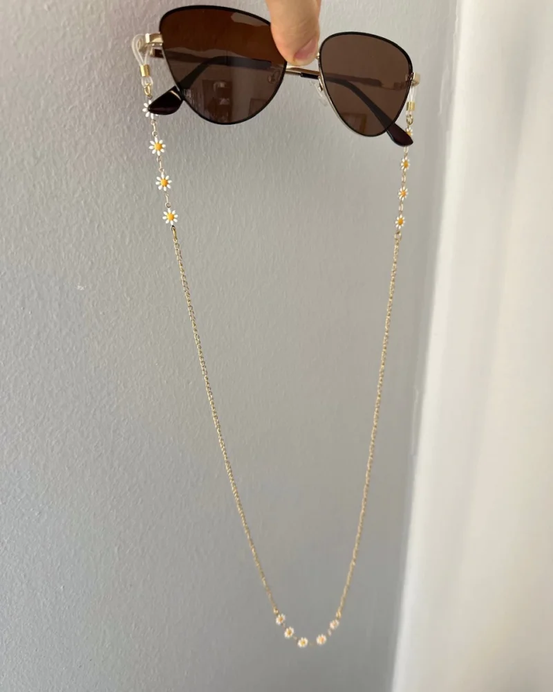 Papatyalı Çelik Gözlük Zinciri