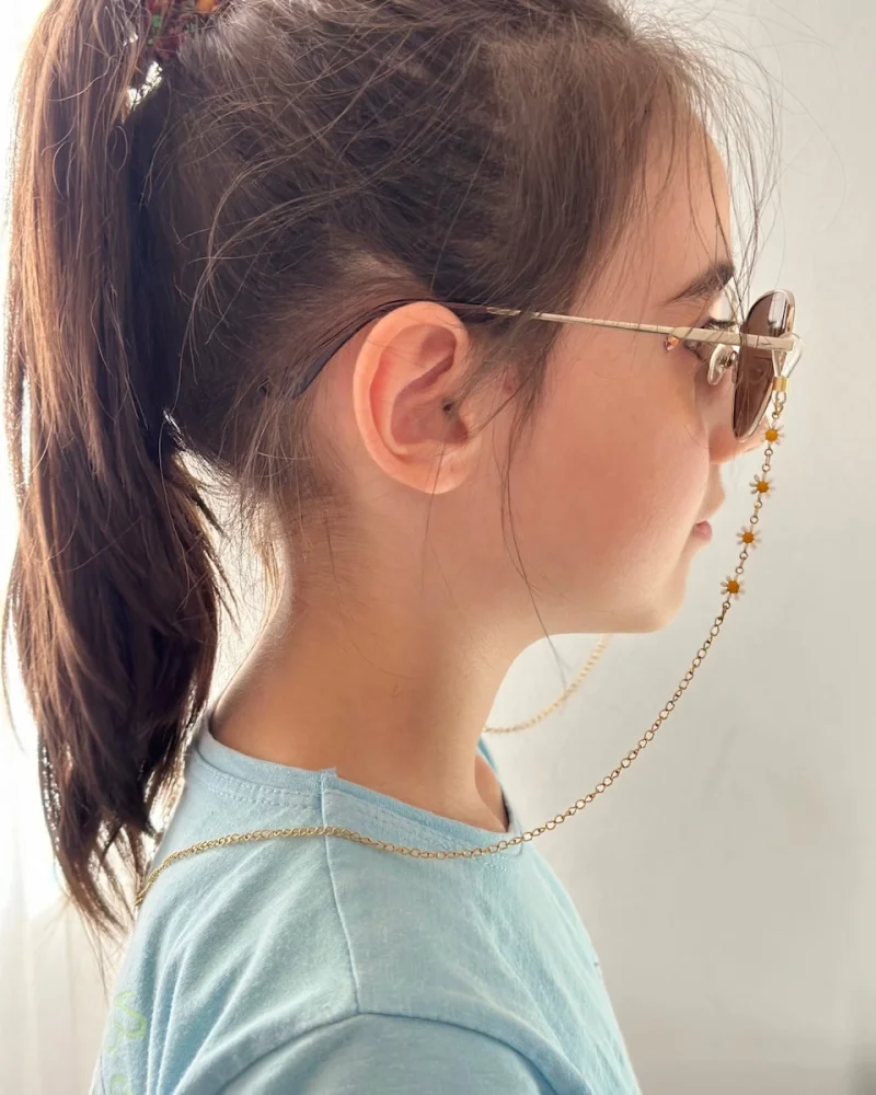 Papatyalı Çelik Gözlük Zinciri