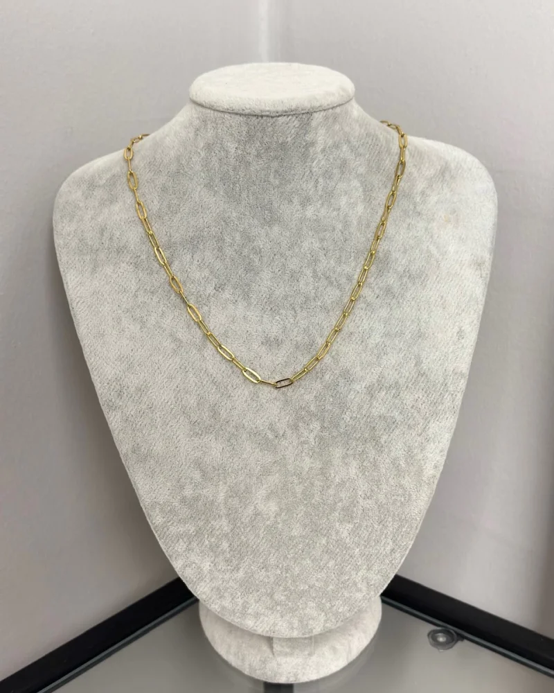 Çelik Ataç Zincir Kolye (40+5 cm)