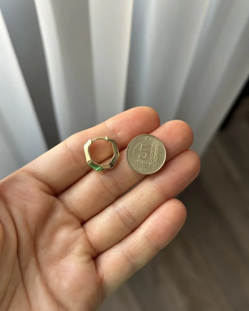 Çocuk Minimal Burgu Halka Küpe