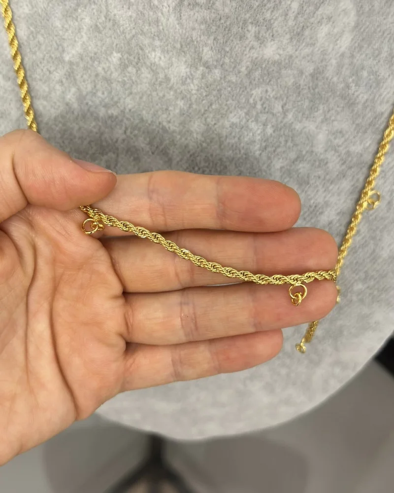 7’si Bir Yerde Kulplu Zincir (80 cm)