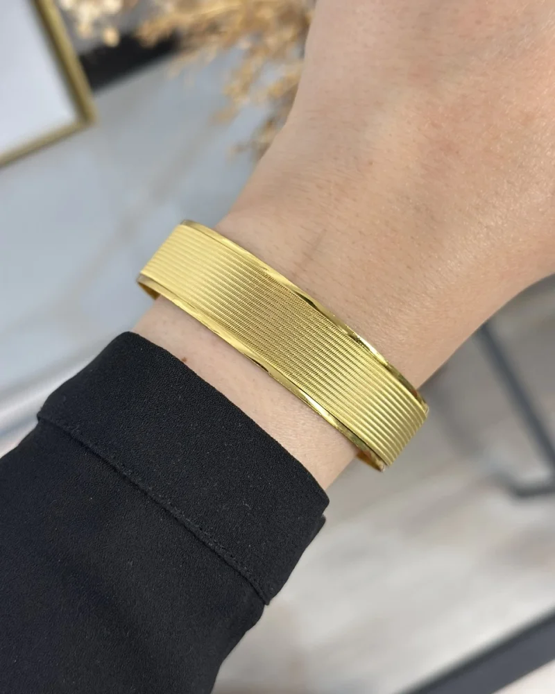 22 Ayar Trabzon Hasırı Bilezik (1.5 cm)