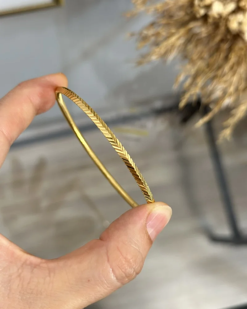 22 Ayar Kesme Başak Ajda Bilezik