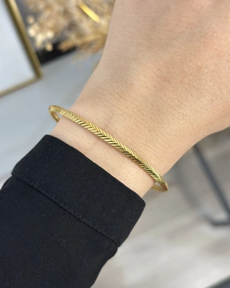 22 Ayar Kesme Başak Ajda Bilezik