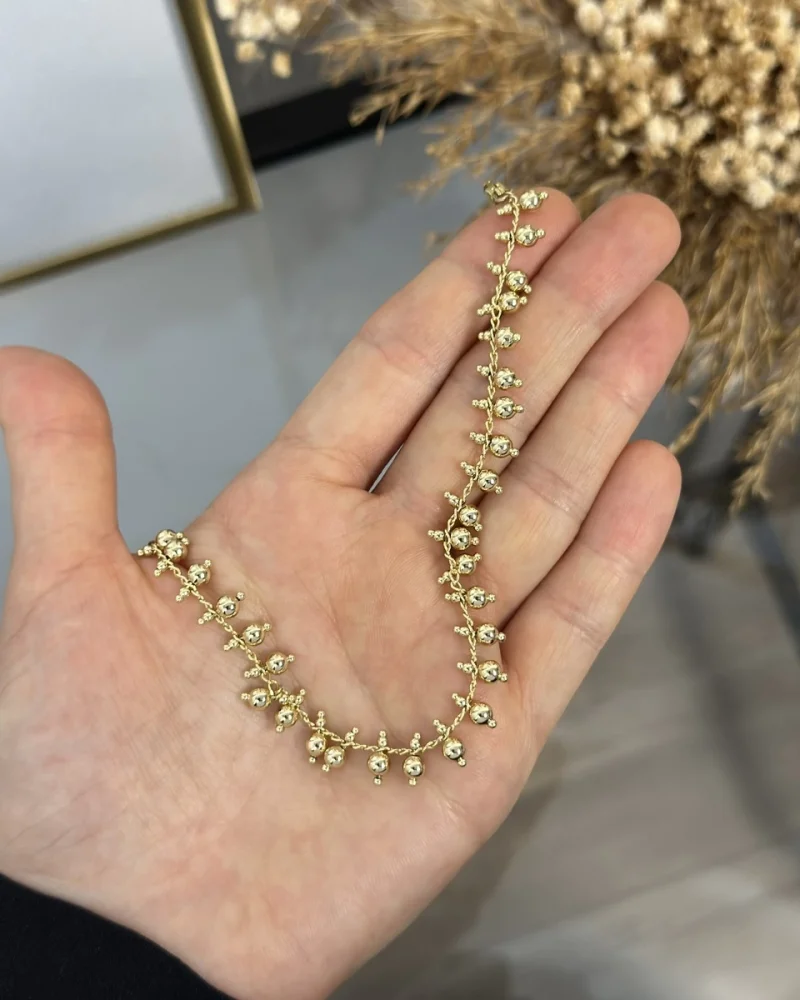 XP Gold Zarif Topçuklu Bileklik (17+3 cm)