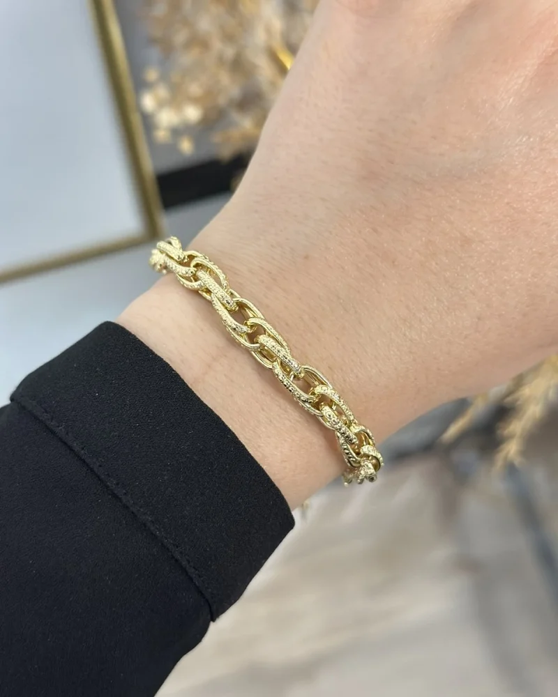 XP Gold Geçişli Zincir Bileklik