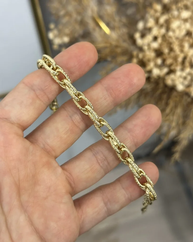 XP Gold Geçişli Zincir Bileklik