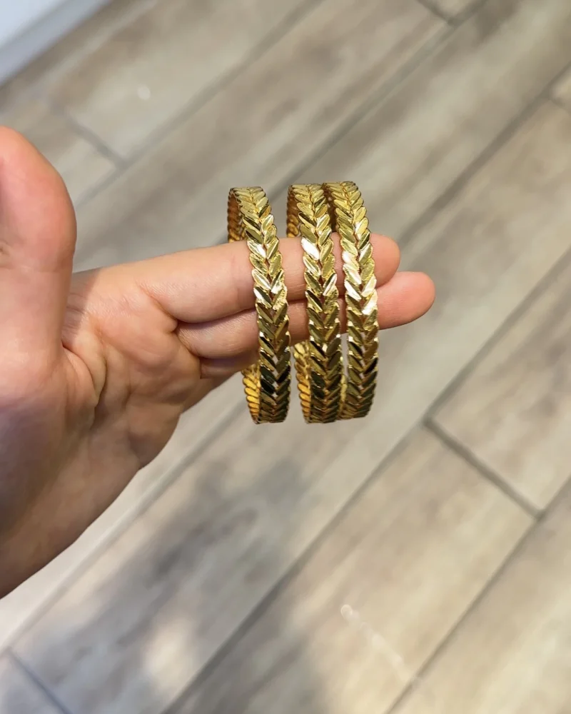 22 Ayar Pullu Başak Ajda Bilezik (Bir Adet Fiyatıdır)