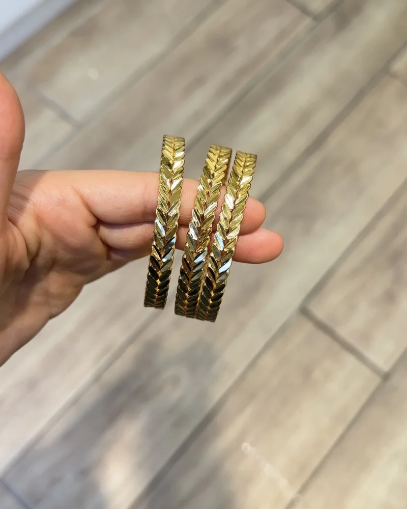 22 Ayar Pullu Başak Ajda Bilezik (Bir Adet Fiyatıdır)