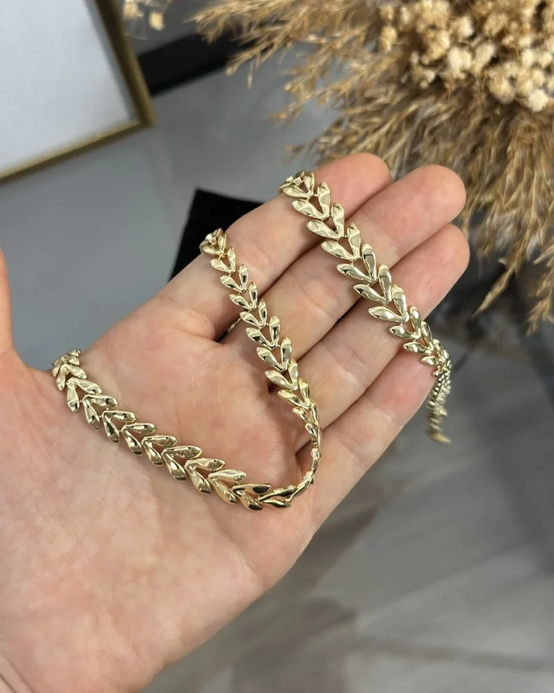 XP Gold Başak Model Kolye-Bileklik Kombini