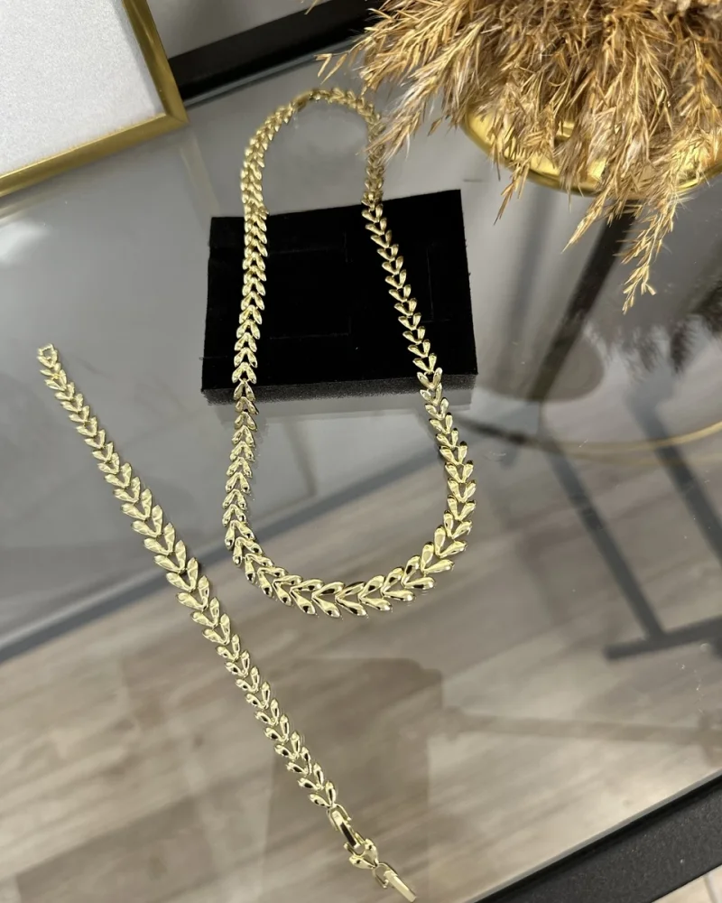 XP Gold Başak Model Kolye-Bileklik Kombini