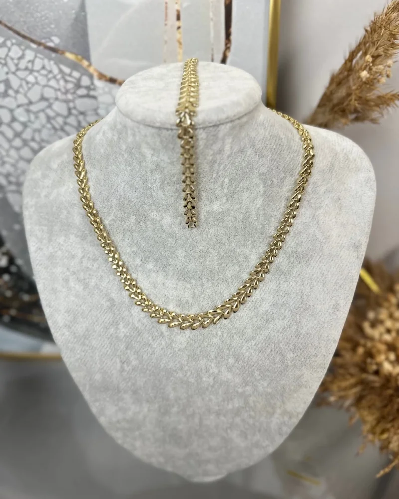 XP Gold Başak Model Kolye-Bileklik Kombini