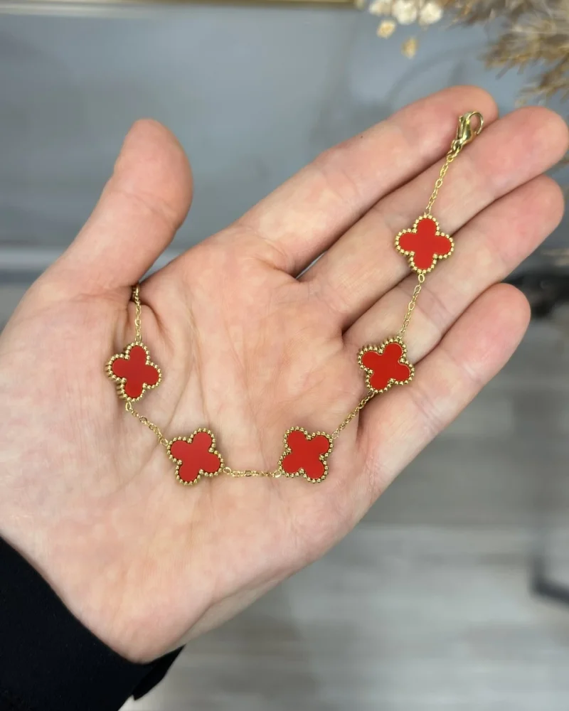 Çelik Mrka Model Kırmızı Bileklik
