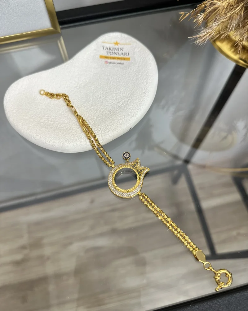 22 Ayar Lale Model Çeyreklik Bileklik