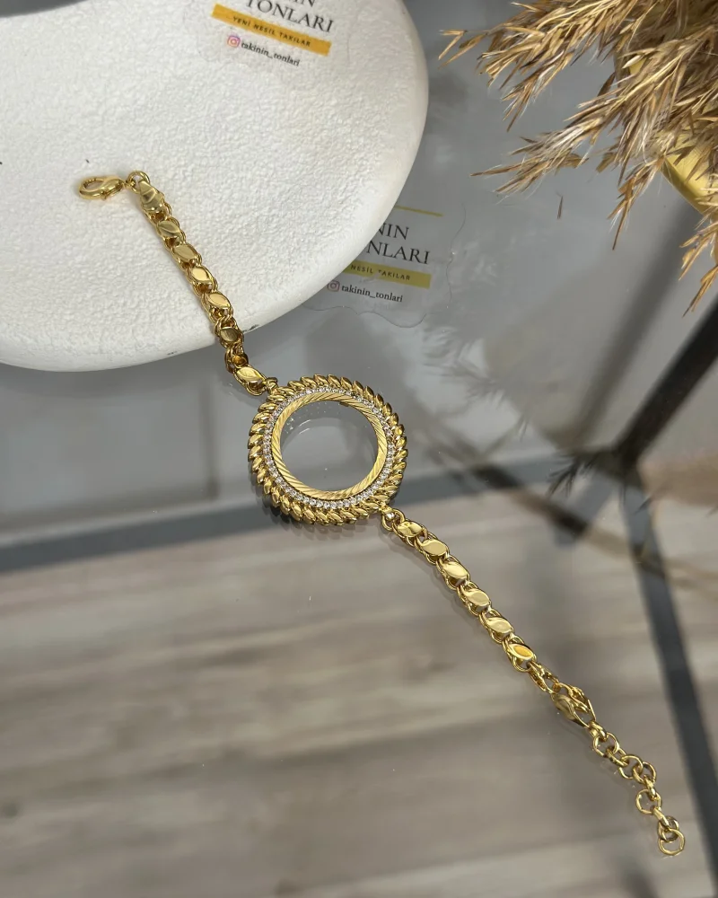 22 Ayar Yarım Altınlık Buğday Model Arpa Bileklik
