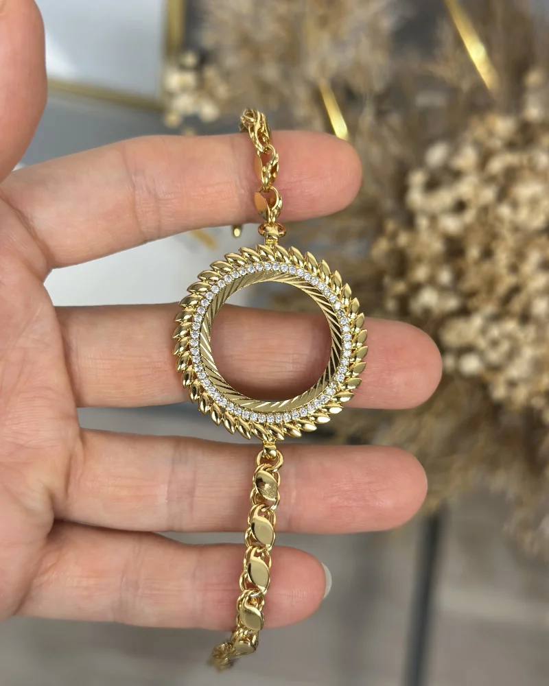 22 Ayar Yarım Altınlık Buğday Model Arpa Bileklik