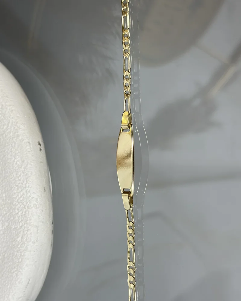 XP Gold Renk Çocuk Künyesi (15.4+2 cm uzatma )