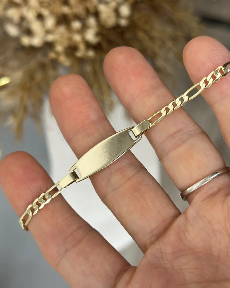 XP Gold Renk Çocuk Künyesi (15.4+2 cm uzatma )