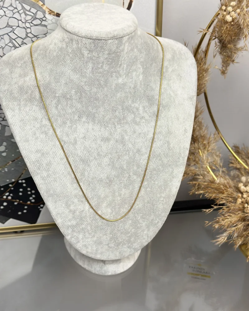 Çelik Kalsik Zincir Kolye (60+5)