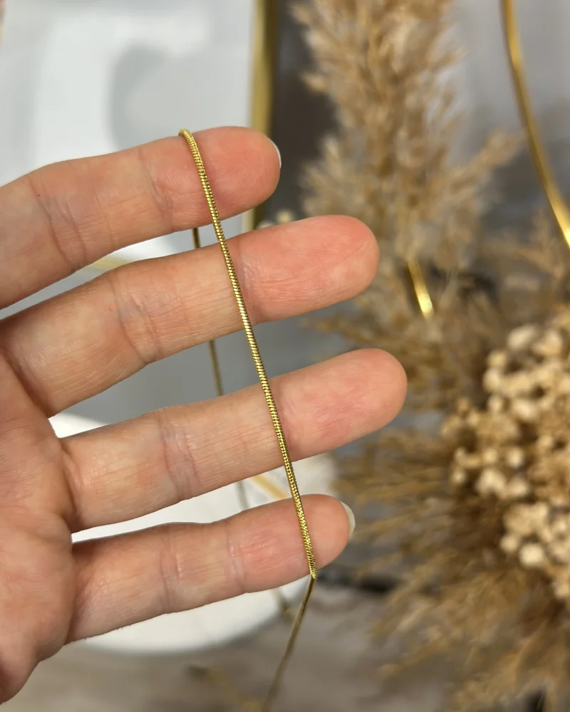 Çelik Kalsik Zincir Kolye (60+5)