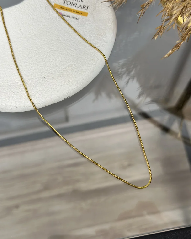 Çelik Kalsik Zincir Kolye (60+5)