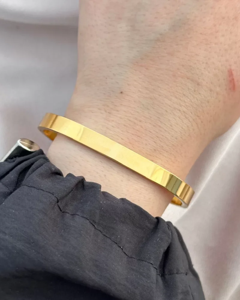 Düz Parlak Oval Köşeli Kelepçe