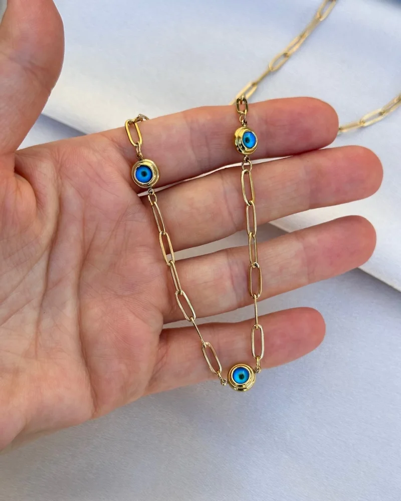 Nazarlı Ataç Kolye (40+5 cm)