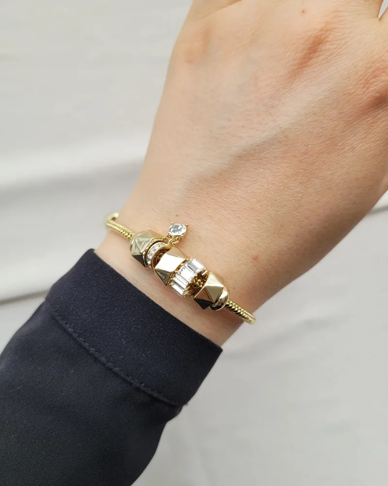 Premium İthal Tek Taşlı Charm Bileklik