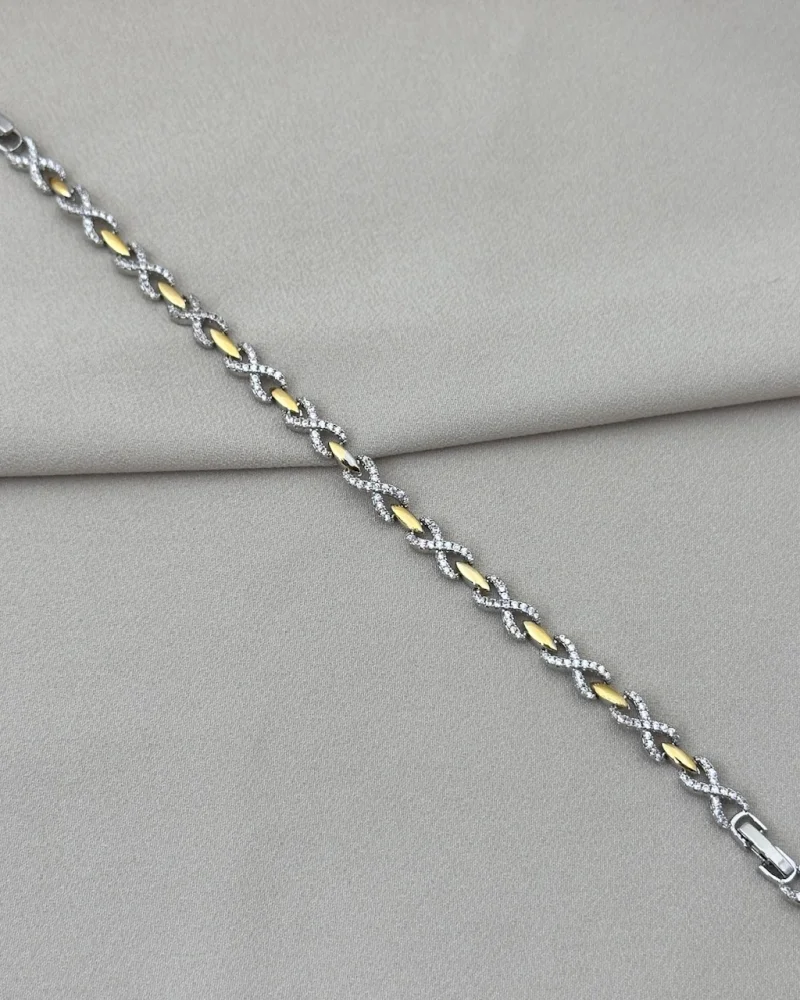 Taşlı Sonsuzluk Detaylı Vip Bileklik