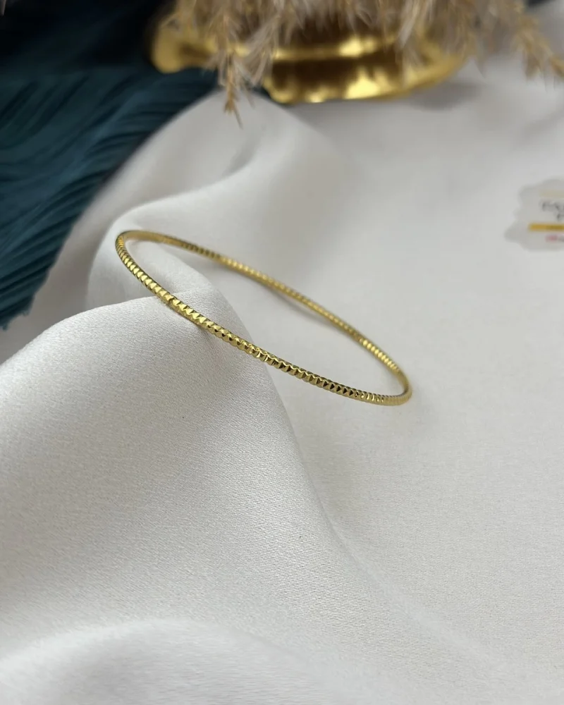 Tırtıklı Parlak Ajda Bilezik (6.7 cm )