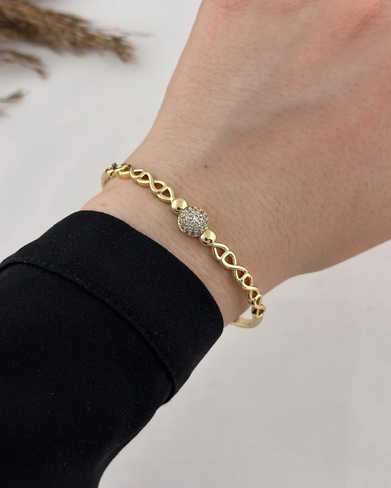 Topçuklu Taşlı Vip Kelepçe