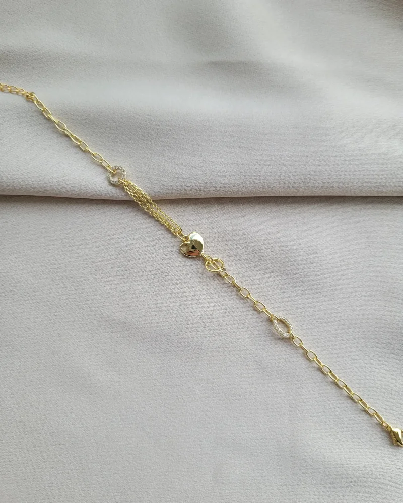 Zarif Kalp Detaylı Vip Bileklik