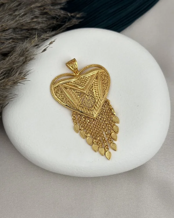 22 Ayar Hint Kalbi Kolye Ucu