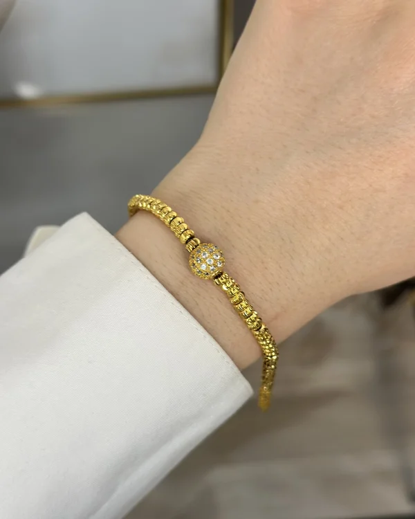 22 ayar Taşlı Dorika Bileklik