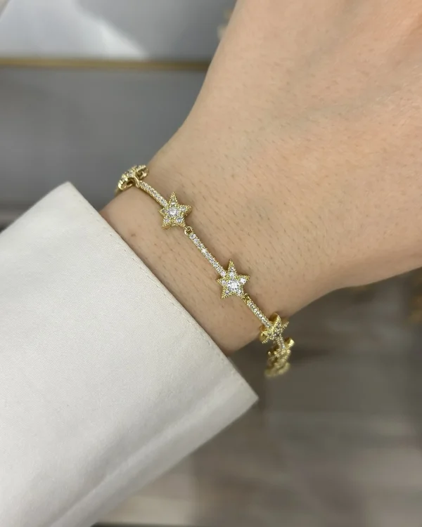 XP Gold P**dora Model Yıldız Bileklik