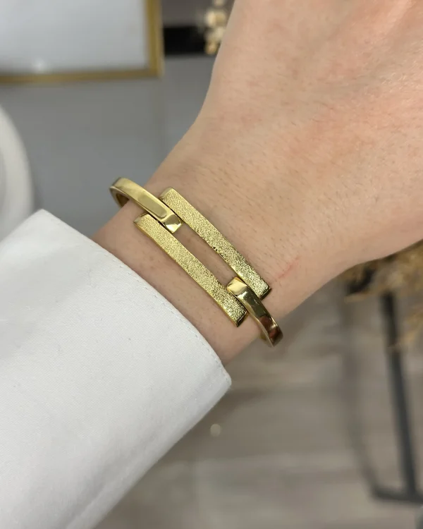 22 Ayar Kumlu Kaburga Kelepçe (19 cm)