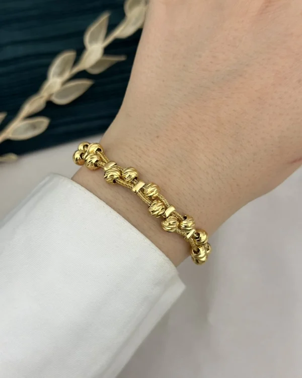 22 Ayar Dorikalı Geçişli Bileklik