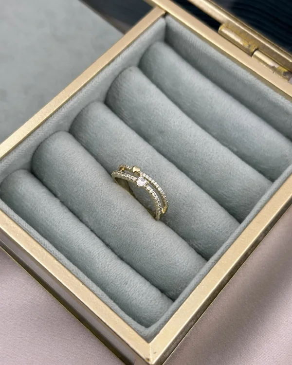 Zarif Kalpli İkili Görünüm XP Yüzük