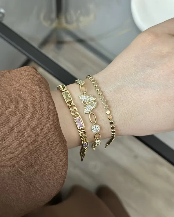 Xuping Gold Tasşli Bileklik Kombini