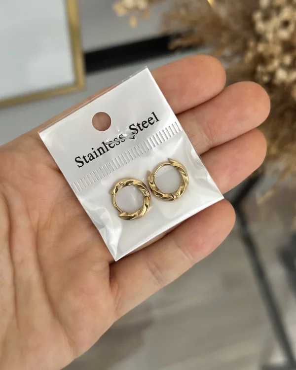 Çocuk Minimal Burgu Halka Küpe