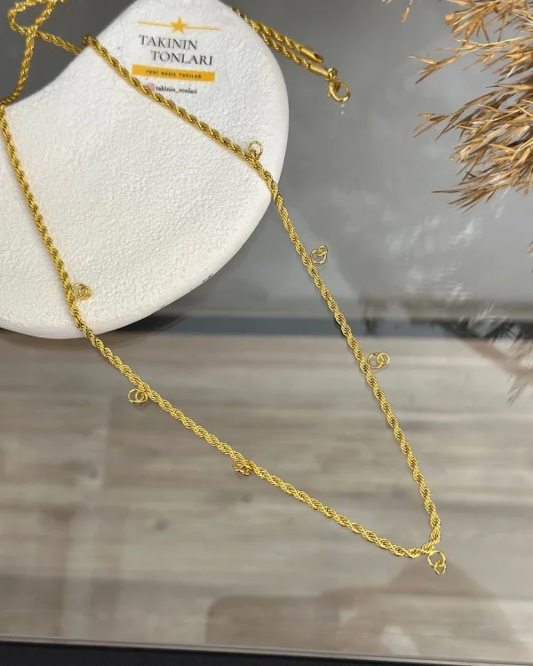 7’si Bir Yerde Kulplu Zincir (80 cm)