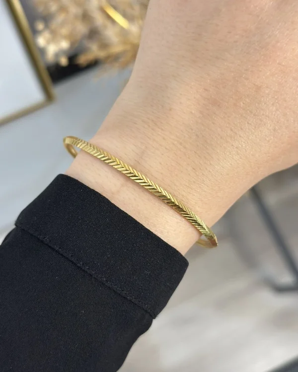 22 Ayar Kesme Başak Ajda Bilezik