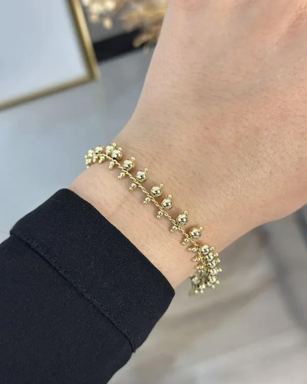 XP Gold Zarif Topçuklu Bileklik (17+3 cm)