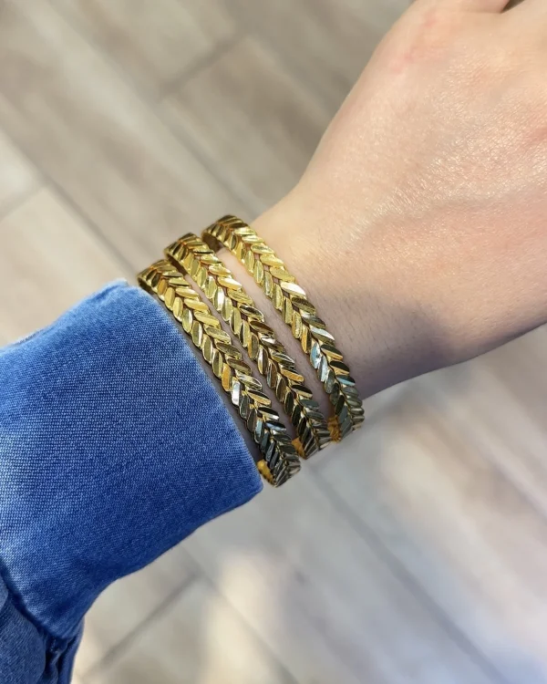 22 Ayar Pullu Başak Ajda Bilezik (Bir Adet Fiyatıdır)