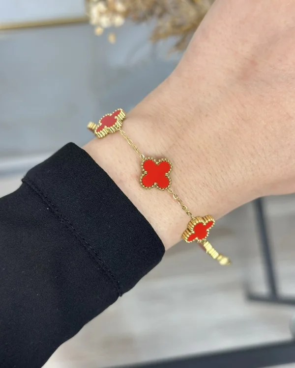 Çelik Mrka Model Kırmızı Bileklik